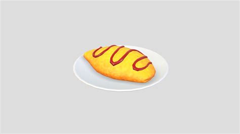 omelet buy royalty free 3d model by bariacg [948e8f8] sketchfab store