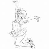 Lucy Lineart sketch template
