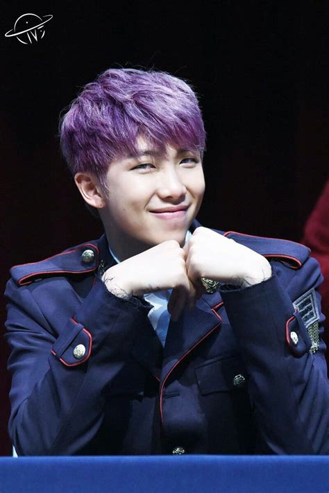 Armys Kim Namjoon Purple Hair