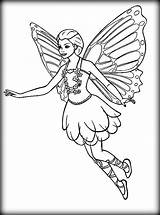 Barbie Coloring Pages Mariposa Getdrawings sketch template