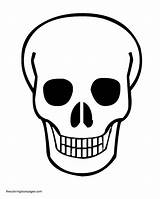 Skull Coloring Skulls Pages Halloween Colouring Drawing Three Print Popular Getdrawings Clipartmag Coloringhome sketch template