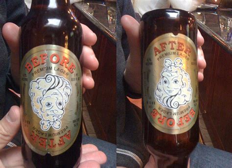Before And After Beer Logo And Label