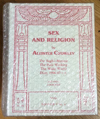Sex And Religion Aleister Crowley 9780933454040 Abebooks