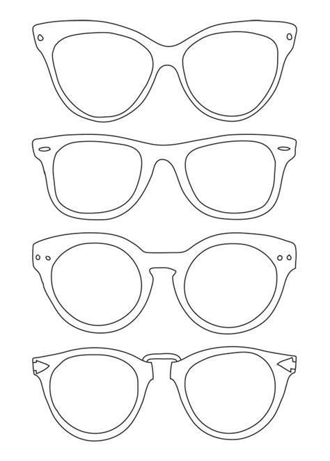 sunglasses coloring page  getcoloringscom  printable colorings