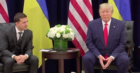 trump meets  ukrainian president  whistleblower controversy cbs news