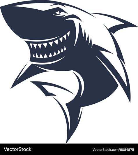 sharks logo royalty  vector image vectorstock