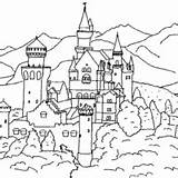 Castelo Colorir Feudal Tudodesenhos sketch template