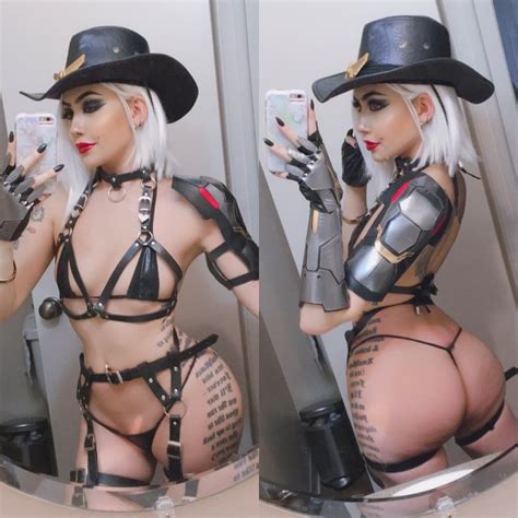 ashe lewd cosplay from overwatch by felicia vox porn pic eporner