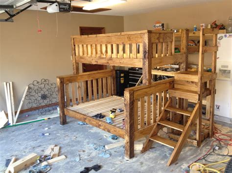 twin  full wood bunk bed plans plans diy