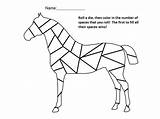 Horse Number Coloring Games Color Pages Dice Preschool Game Colour Printable Roll Drawing Die Horses But Math Visit Nuttin Getdrawings sketch template