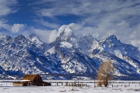 mormon row winter snow grand tetons fine art photo print   joseph  filer
