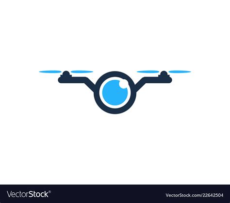 drone logo icon design royalty  vector image