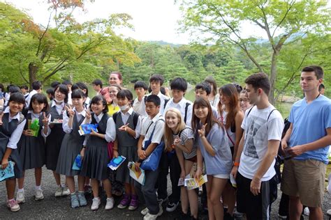 bloomington izumi student delegation  day  kyoto