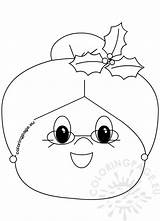 Mrs Claus Coloringpage sketch template