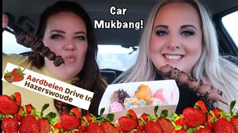 aardbeien drive  car mukbang en qa happy  year  kristel beauty   youtube