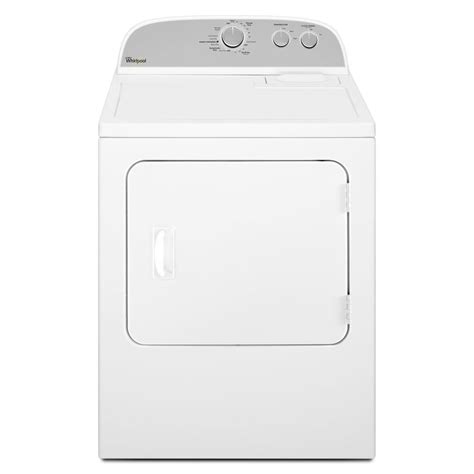 whirlpool  cu ft electric dryer white  supplies   lowescom