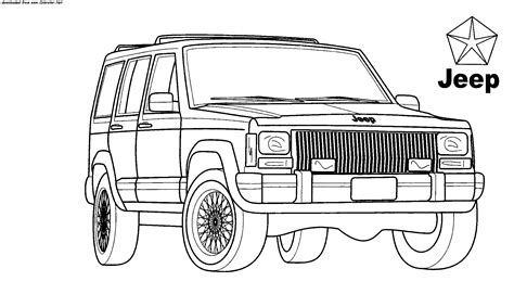 jeep grand cherokee coloring page subeloa