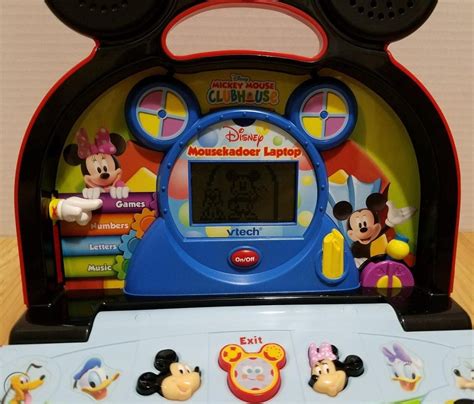 mickey mouse clubhouse mousekadoer vtech laptop computer educational toy