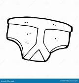 Cartoon Underpants Line Retro Vector Available Style Stock Royalty Quirky sketch template