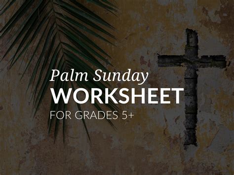 palm sunday worksheet  catholic children
