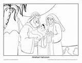 Abraham Coloring Isaac Hard Sundayschoolzone sketch template