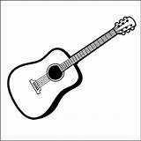 Guitar Outline Drawing Getdrawings Clip sketch template
