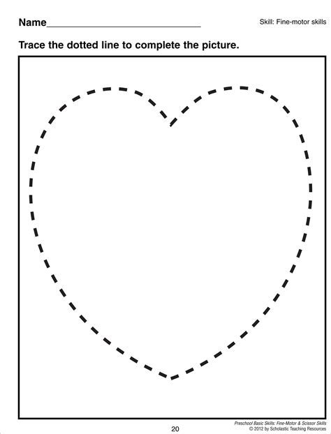 heart shape tracing shape tracing worksheets shape worksheets