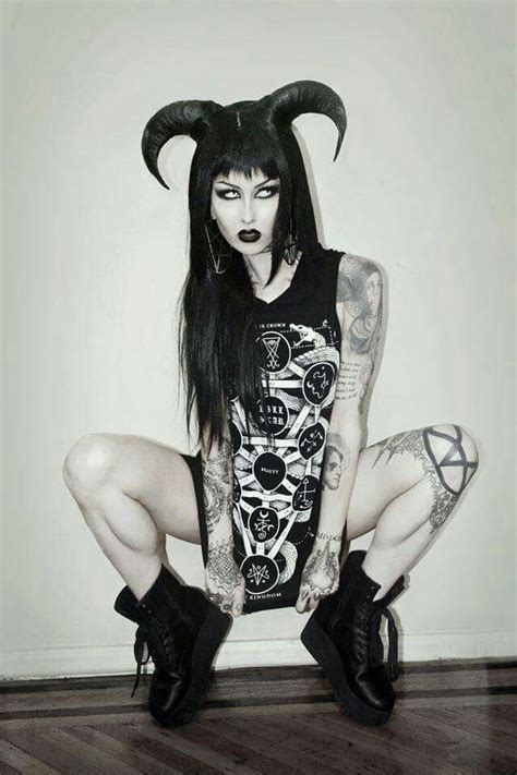 demon girl dark punk dark gothic gothic girls goth beauty dark