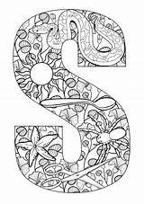 Coloring Pages Illuminated Manuscript Getcolorings Alphabet Colouring sketch template