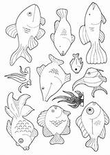 Zee Vissen Dieren Onderwater Topkleurplaat Vis1 Peuters Quilt Knutselen Tekeningen Waterdieren Kiezen sketch template