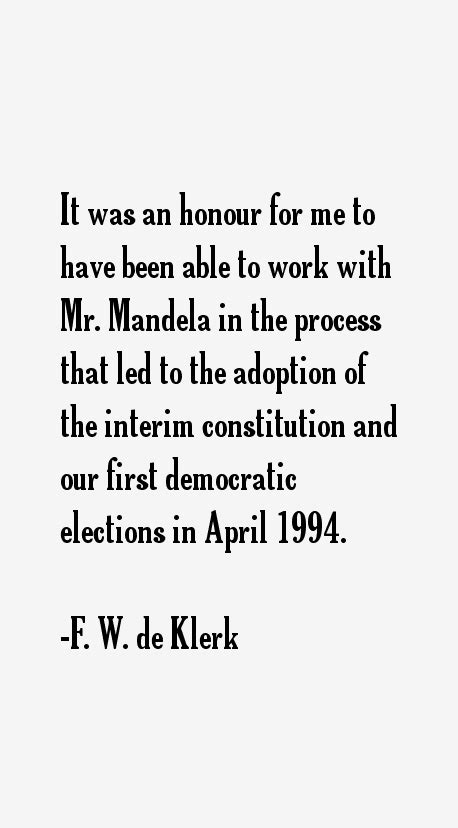 f w de klerk quotes and sayings page 2