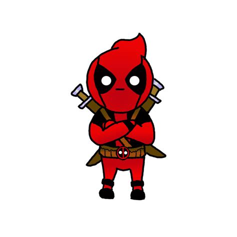 draw deadpool step  step easy drawing guides drawing howtos