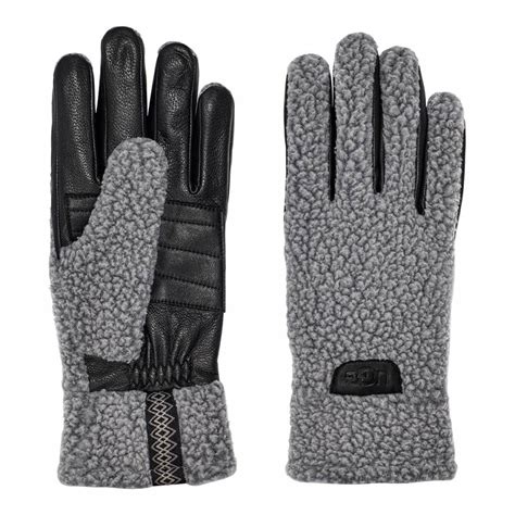 Dark Grey Ugg Sherpa Gloves Brandalley