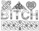 Bitch Colouring sketch template