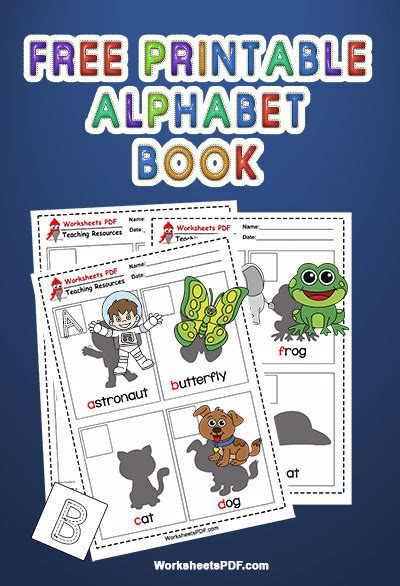 printable alphabet book worksheets