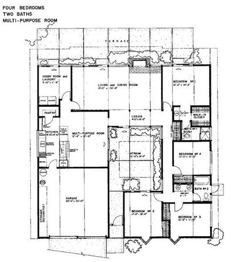 joseph eichler floor plans floor plans joseph eichler  real estates  pinterest