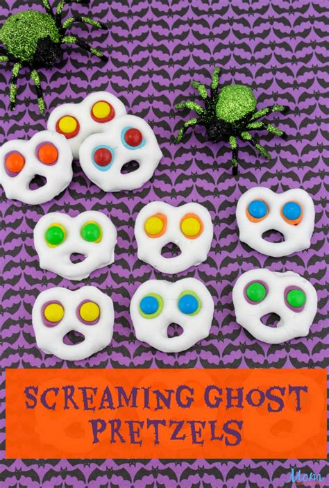 screaming ghost pretzels   perfect halloween treat mom  reviews