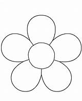 Flower Template Templates Printable Coloring Flowers Children Activities Pages Patterns Pattern Kids Print Outline Easy Petals Preschool Colouring Petal Crafts sketch template