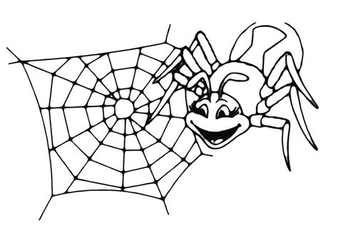 coloring pages spider web  printable spider web coloring pages