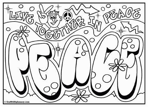 printable graffiti coloring pages coloring home