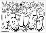 Coloring Graffiti Pages Printable Book Popular sketch template