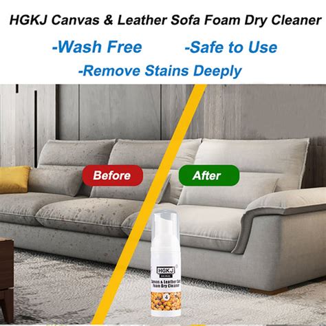 sofa cleaning solution rich foam dry cleaning spray  leather canvas suede remove stains