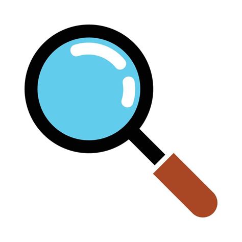 lens search icon isolated search lens magnifying lens illustration