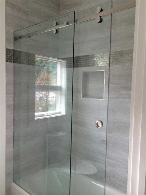 frameless sliding shower enclosures modern bathroom raleigh by
