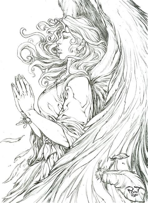 realistic angel drawing for adults to color snow white coloring pages