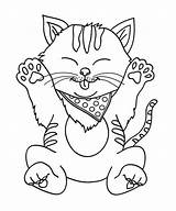 Coloring Pages Printable Cat Colouring Kitty Cats Kittens Buzz16 Animals Kids Source Sheets Visit sketch template