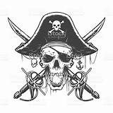 Pirate Skull Vector Illustration Pirata Calavera Totenkopf Tattoo Piratas Sketch Drawings Head Flag Choose Board Dibujos Tattoos Tatuajes sketch template