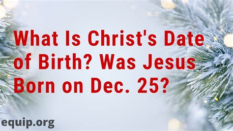 christs date  birth  jesus born  dec  youtube