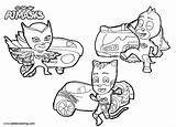 Pj Masks Coloring Pages Catboy Printable Vehicles Mask Kids Color Car Cars Disney Colorir Boys Adults Automobiles Bettercoloring Sheets Template sketch template