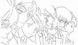 Host Club Ouran High School Coloring Pages Twins Sketch Searches Recent Tamaki sketch template